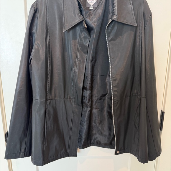 Ashley Black Jackets & Blazers - Ashley Black Ladies Rain Jacket.  Large.